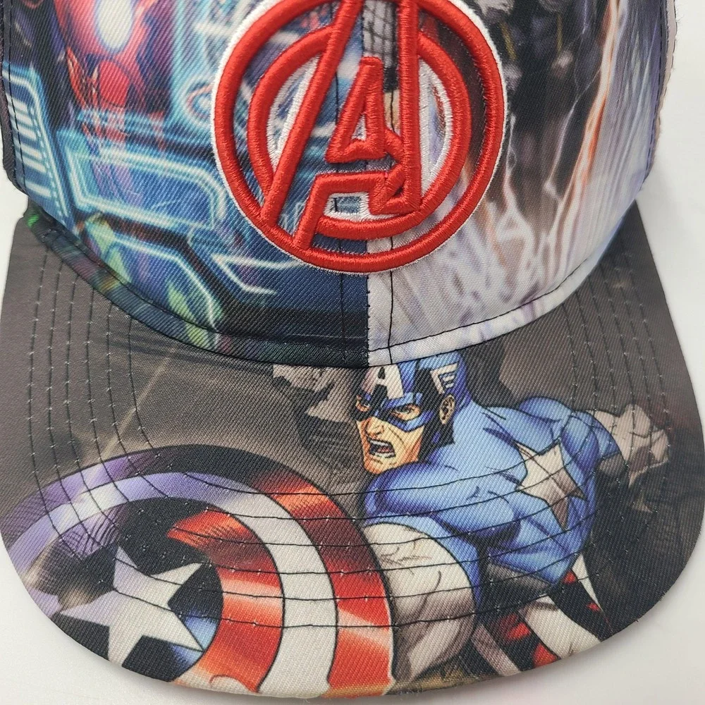 Youth Avengers Hat Snapback Marvel Comics Captain America Iron Man Thor‎ Hulk
